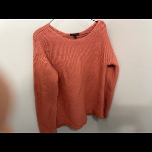 Small signature studio pink oversized sweater